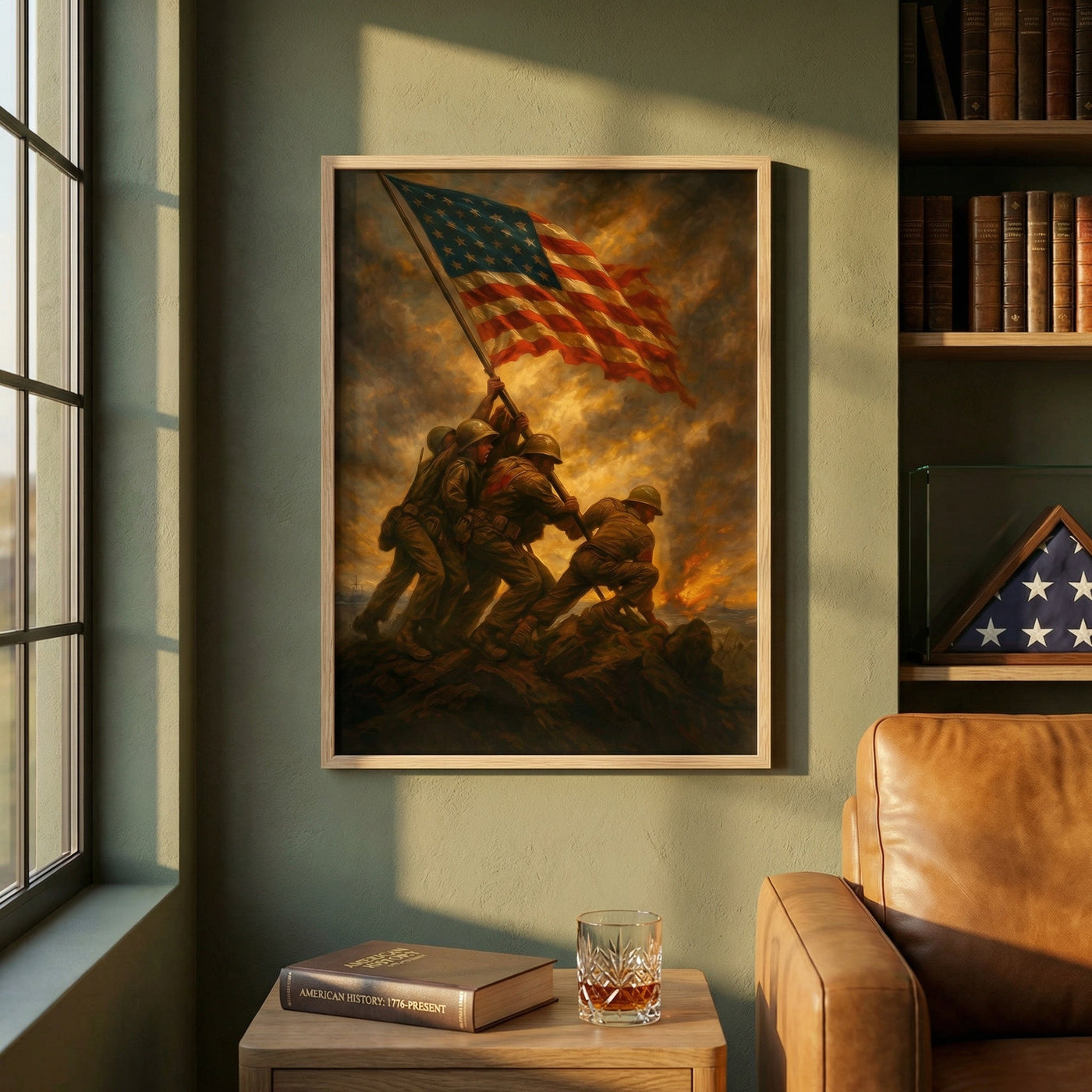 Iwo Jima Conquest — premium American wall art 3 | Canvas of America