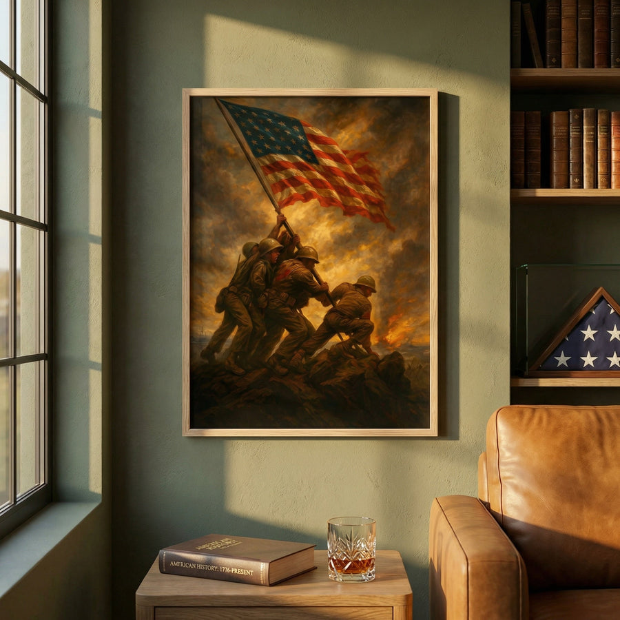 Iwo Jima Conquest — premium American wall art 3 | Canvas of America