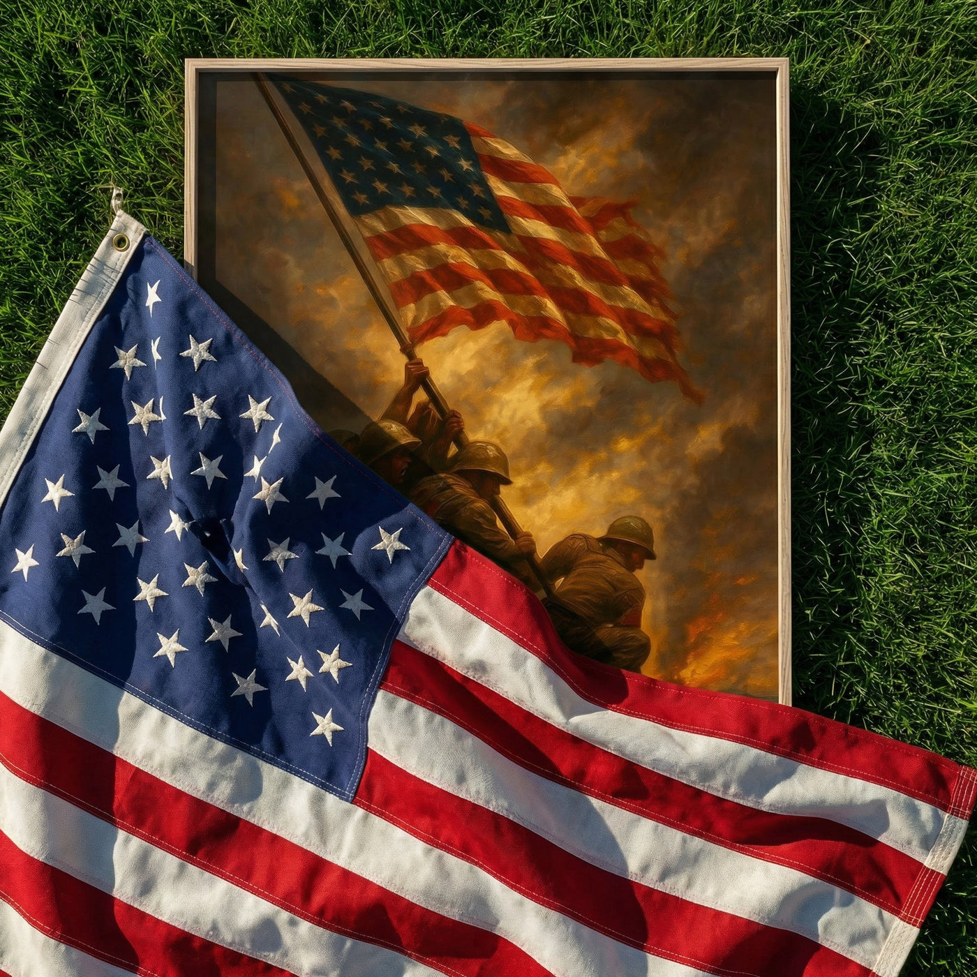 Iwo Jima Conquest — premium American wall art 4 | Canvas of America