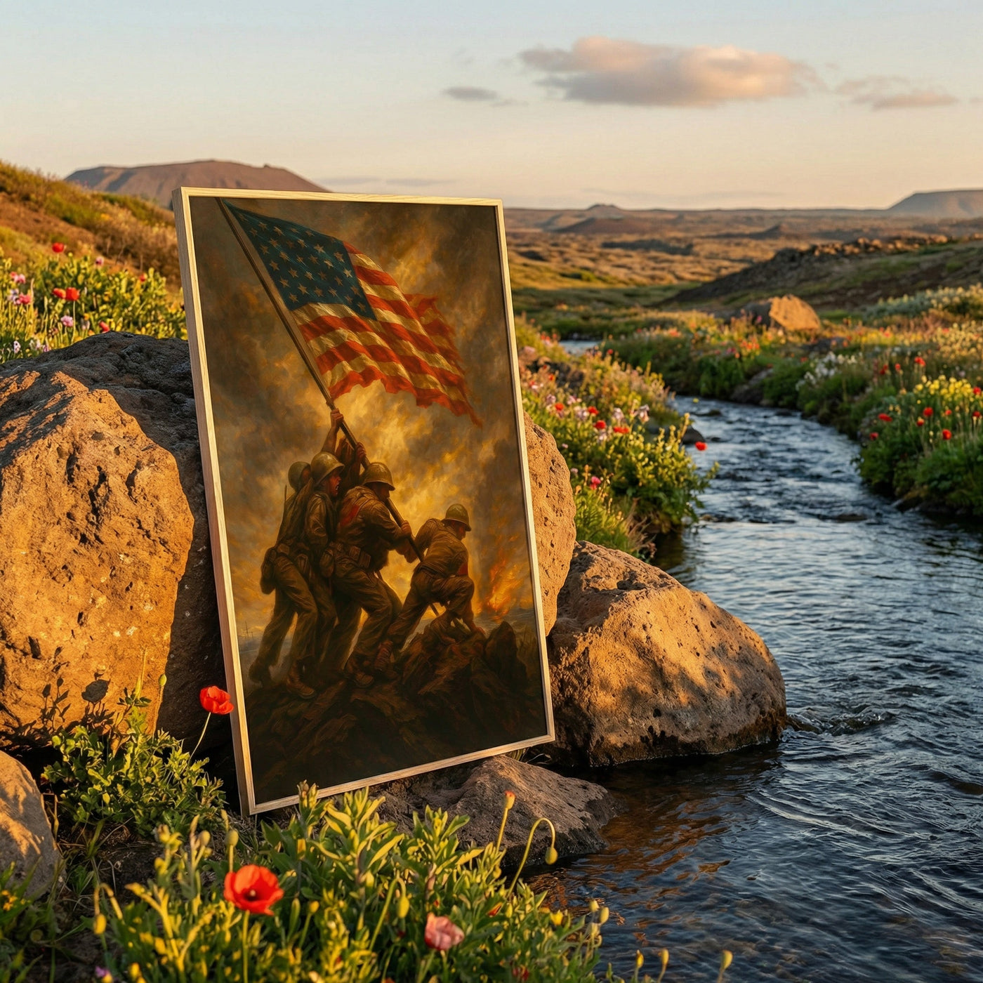 Iwo Jima Conquest — premium American wall art 7 | Canvas of America
