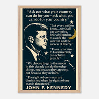 JFK - Words that Moved a Nation – Canvas Art Print | Canvas of America