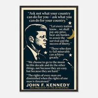 JFK - Words that Moved a Nation – Canvas Art Print | Canvas of America