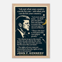 JFK - Words that Moved a Nation – Canvas Art Print | Canvas of America