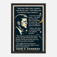 JFK - Words that Moved a Nation – Canvas Art Print | Canvas of America