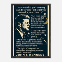 JFK - Words that Moved a Nation – Canvas Art Print | Canvas of America
