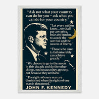 JFK - Words that Moved a Nation – Canvas Art Print | Canvas of America
