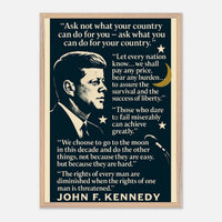 JFK - Words that Moved a Nation – Canvas Art Print | Canvas of America