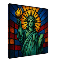 Lady Liberty under God – Canvas Art Print | Canvas of America