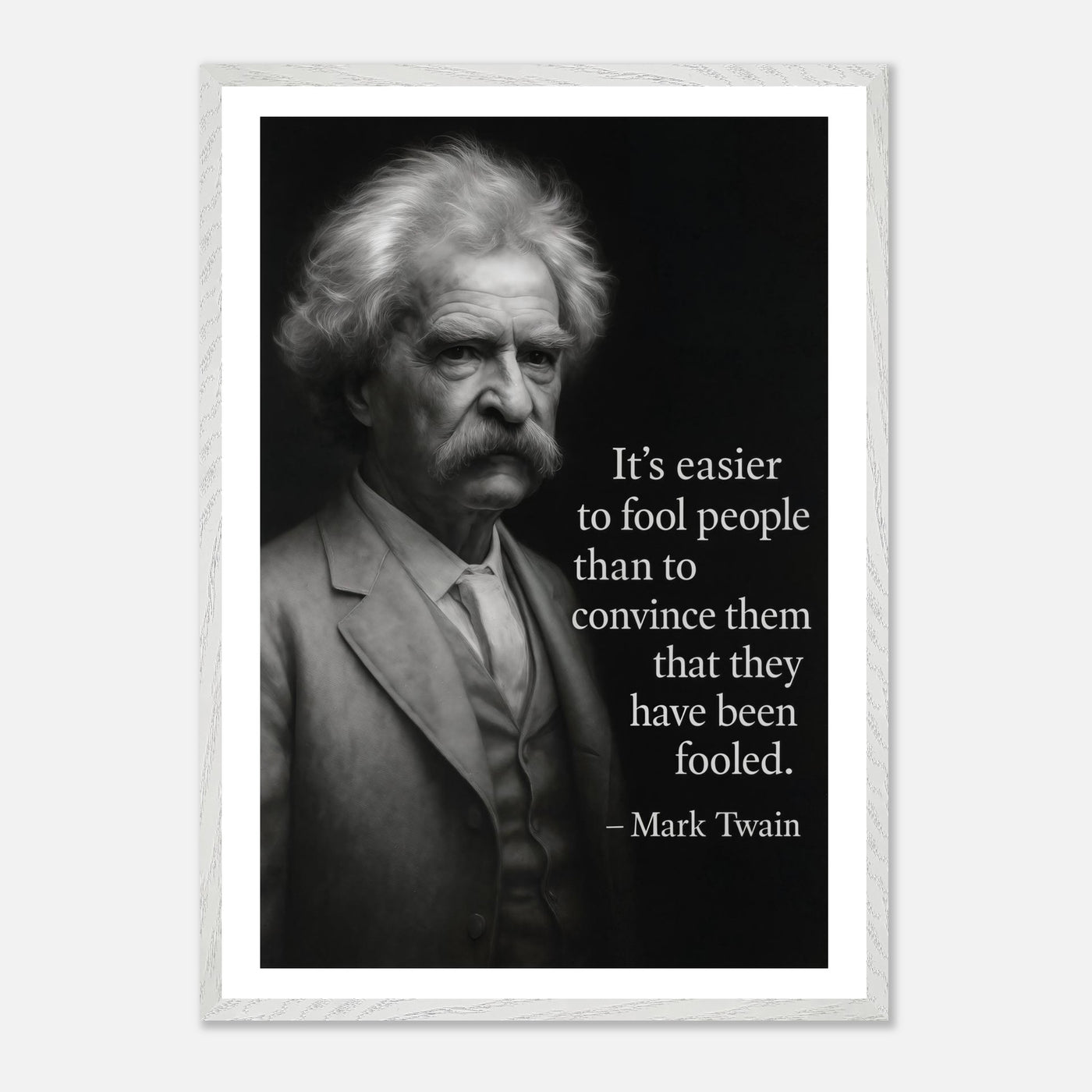 Mark Twain - Easier to Fool – Canvas Art Print | Canvas of America