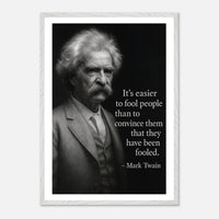 Mark Twain - Easier to Fool – Canvas Art Print | Canvas of America
