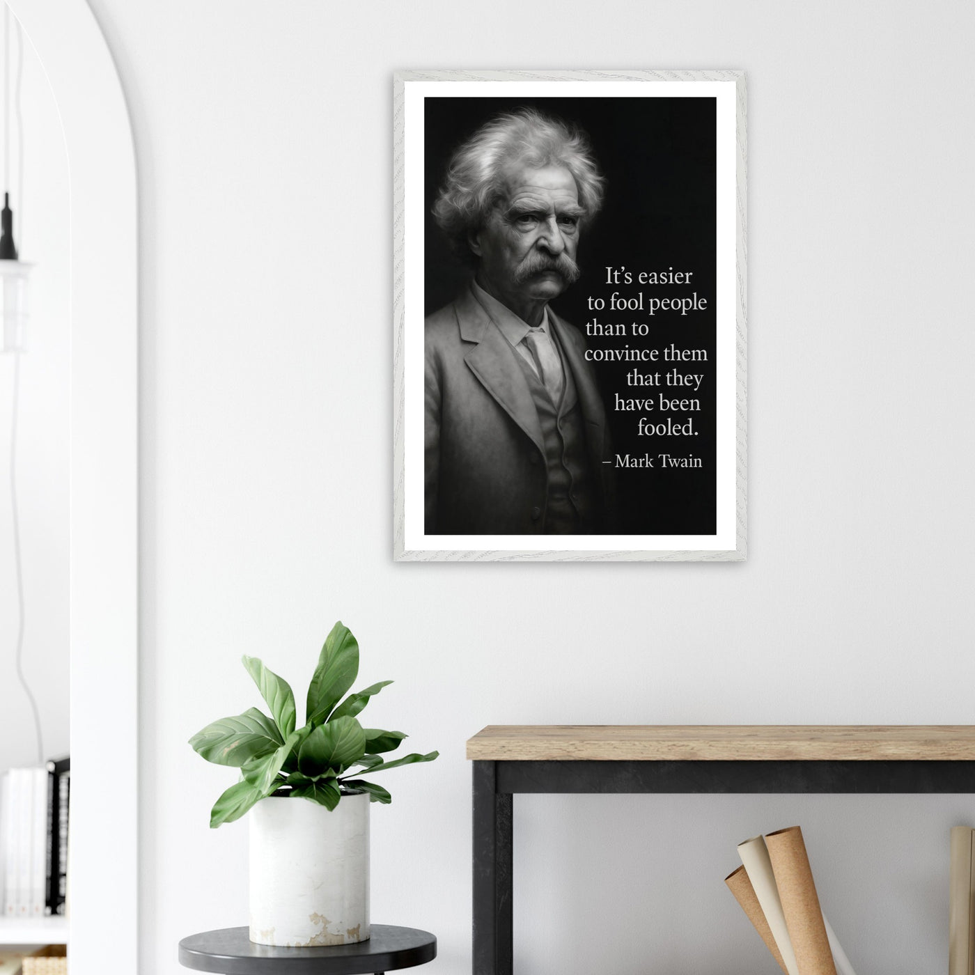 Mark Twain - Easier to Fool – Canvas Art Print | Canvas of America
