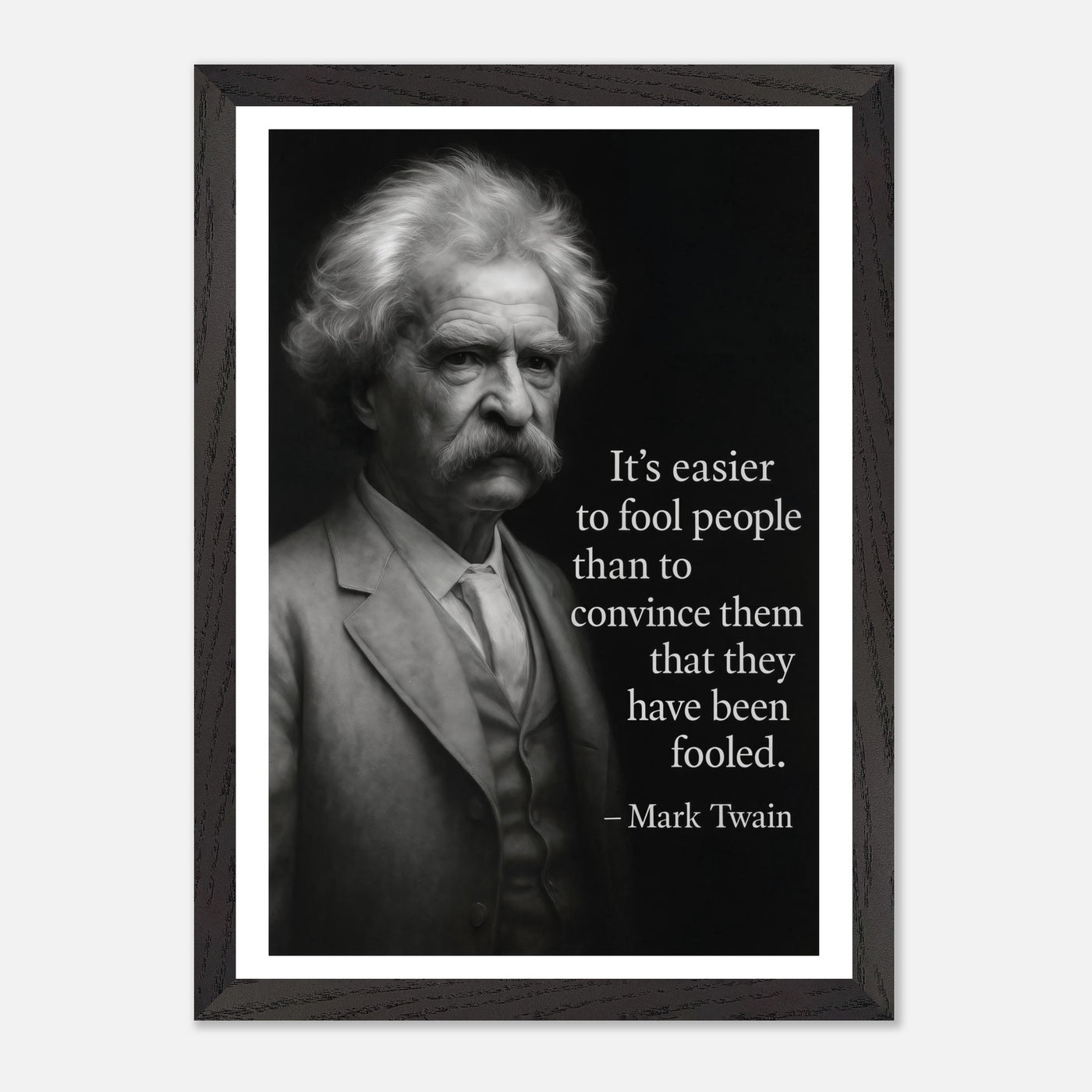 Mark Twain - Easier to Fool – Canvas Art Print | Canvas of America
