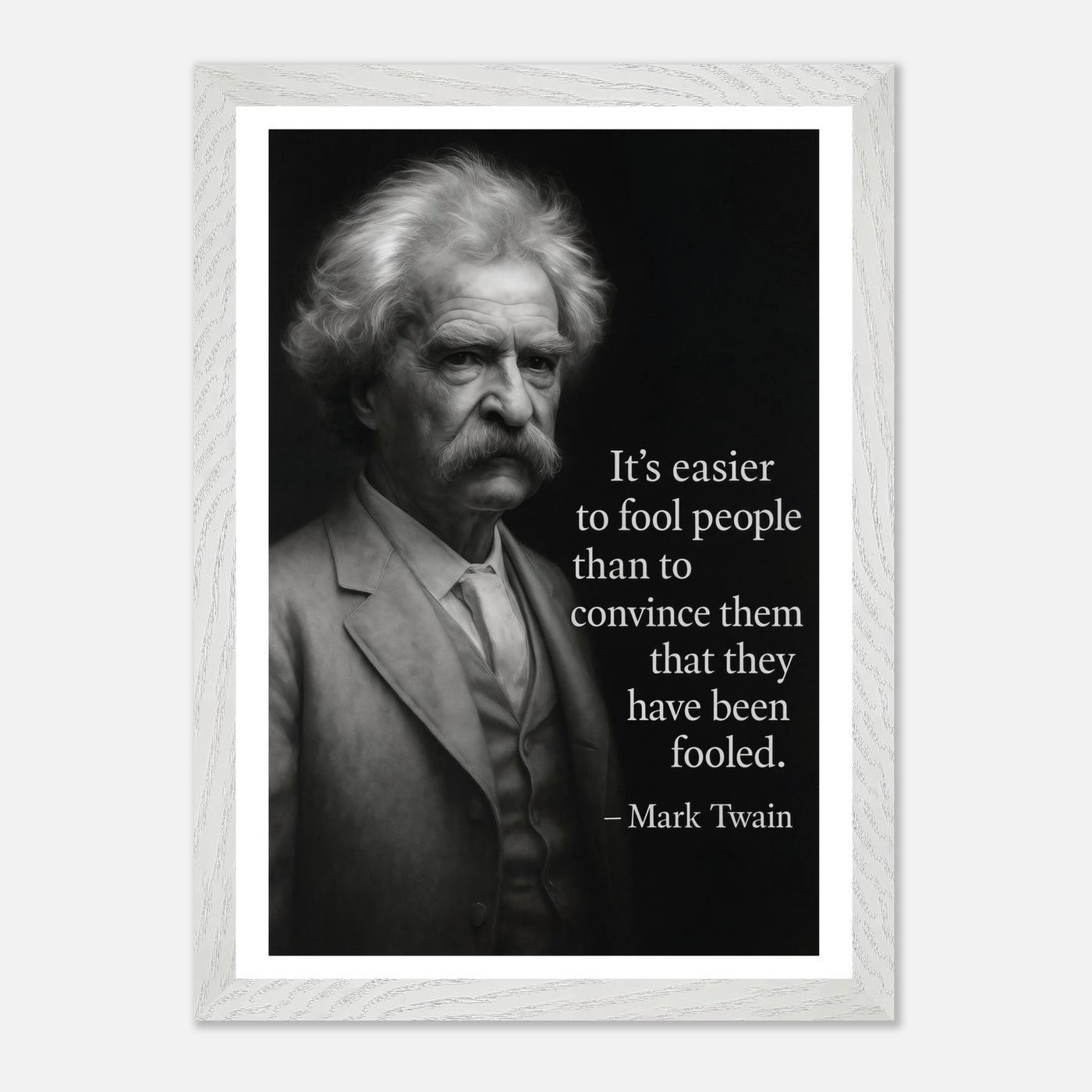 Mark Twain - Easier to Fool – Canvas Art Print | Canvas of America