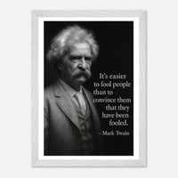 Mark Twain - Easier to Fool – Canvas Art Print | Canvas of America