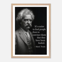Mark Twain - Easier to Fool – Canvas Art Print | Canvas of America