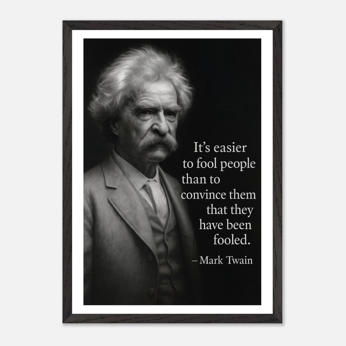 Mark Twain - Easier to Fool – Canvas Art Print | Canvas of America