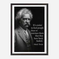 Mark Twain - Easier to Fool – Canvas Art Print | Canvas of America