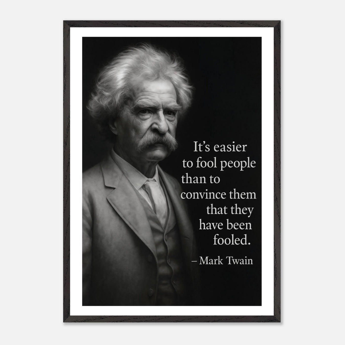 Mark Twain - Easier to Fool – Canvas Art Print | Canvas of America