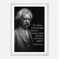 Mark Twain - Easier to Fool – Canvas Art Print | Canvas of America