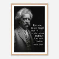 Mark Twain - Easier to Fool – Canvas Art Print | Canvas of America
