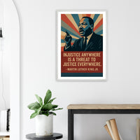 MLK - Injustice Anywhere – Canvas Art Print | Canvas of America