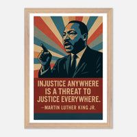 MLK - Injustice Anywhere – Canvas Art Print | Canvas of America