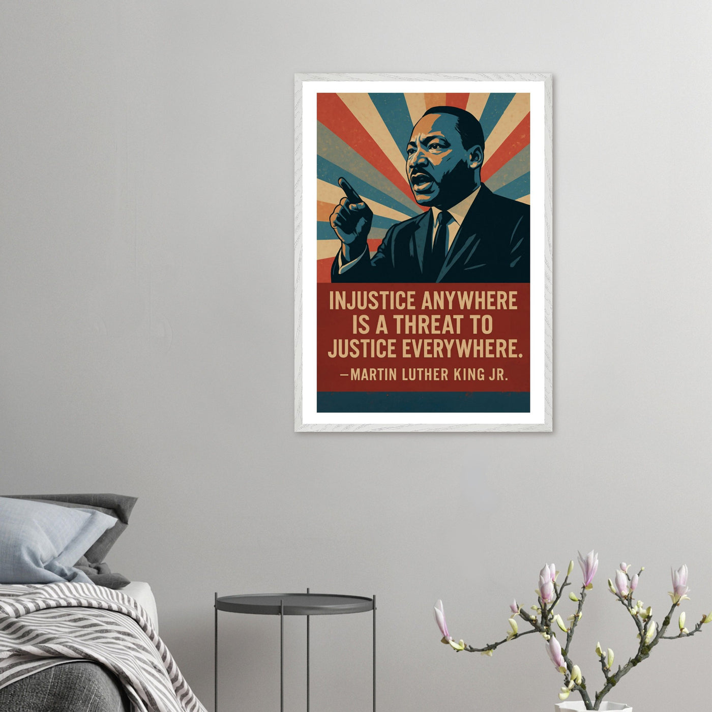 MLK - Injustice Anywhere – Canvas Art Print | Canvas of America