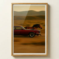 Mustang v. Mustang — premium American wall art 1 | Canvas of America