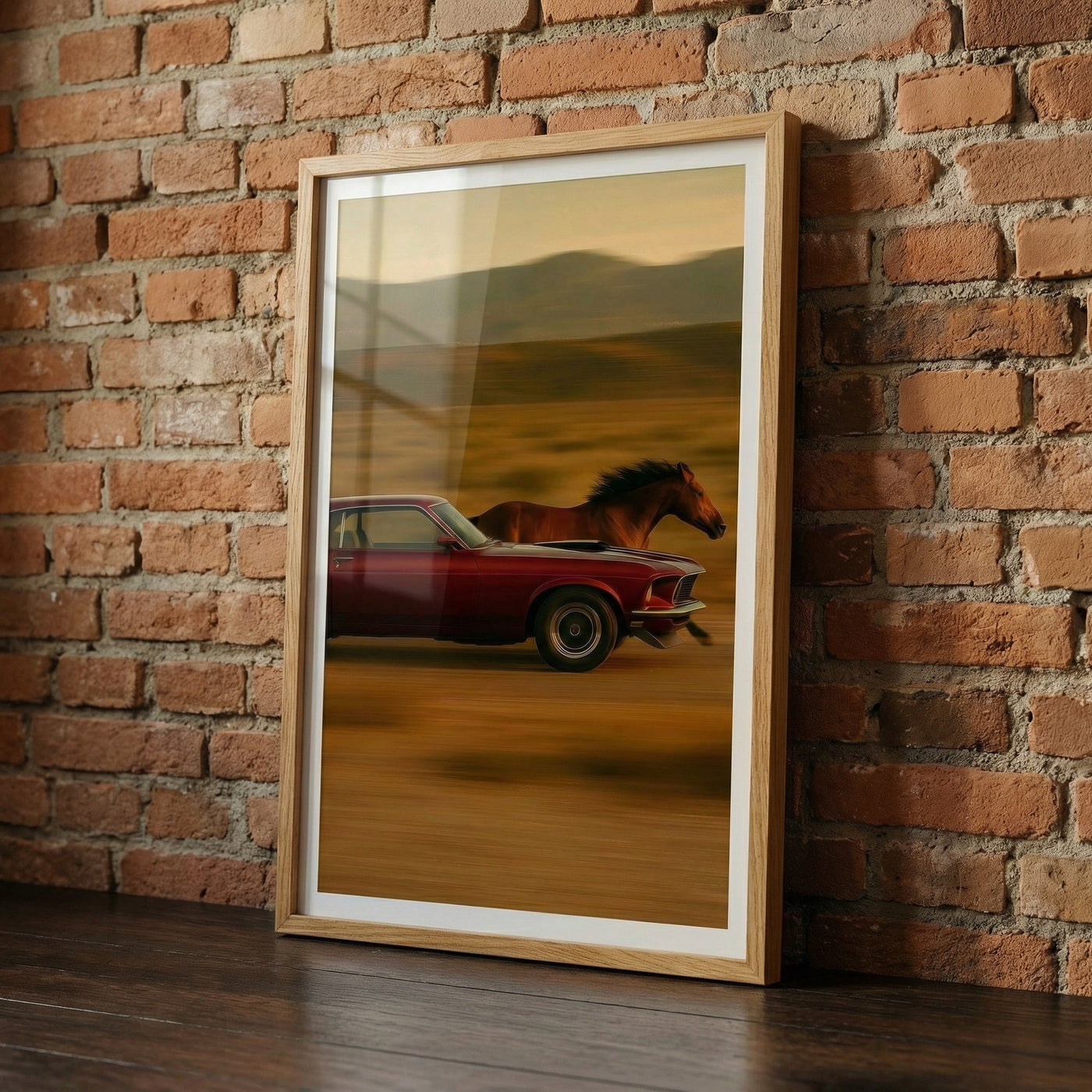 Mustang v. Mustang — premium American wall art 2 | Canvas of America