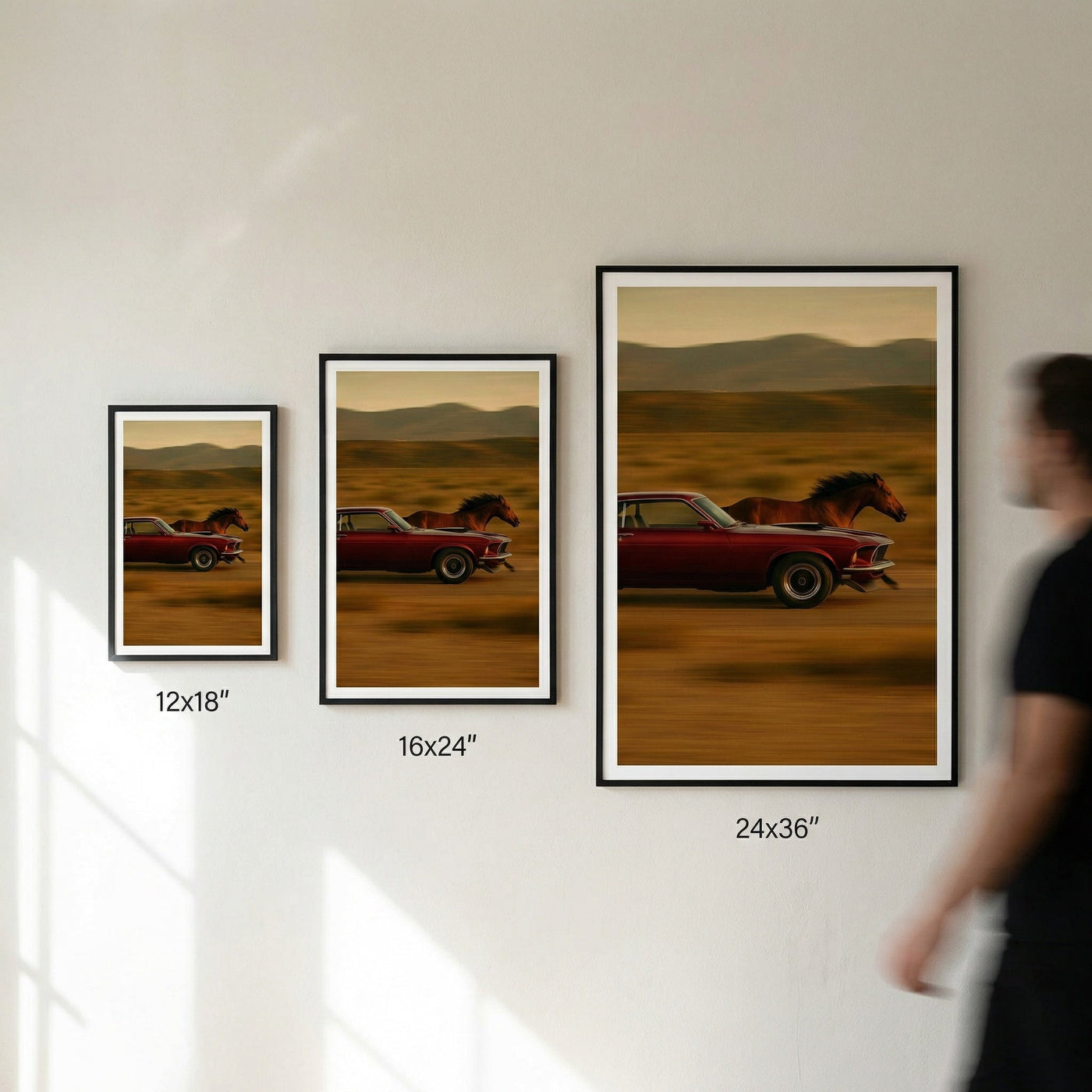 Mustang v. Mustang — premium American wall art 4 | Canvas of America