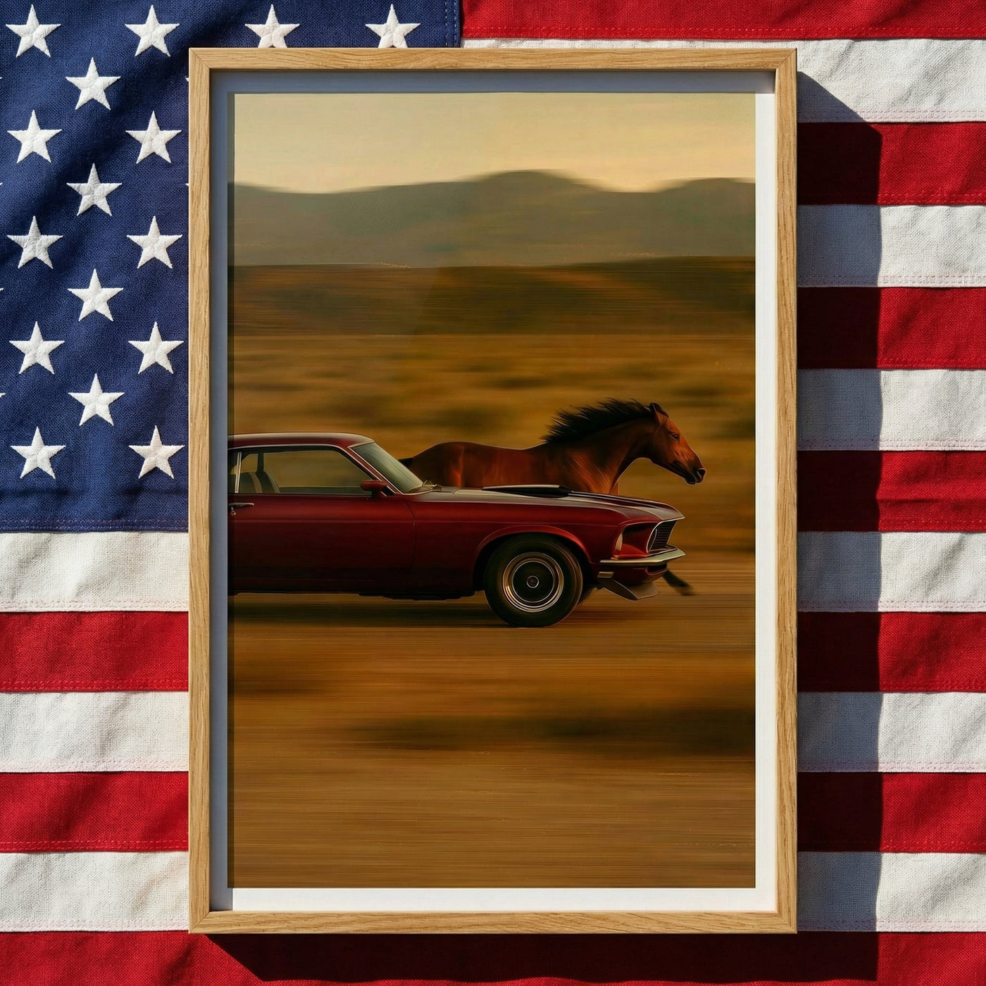 Mustang v. Mustang — premium American wall art 6 | Canvas of America