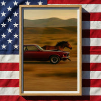 Mustang v. Mustang — premium American wall art 6 | Canvas of America