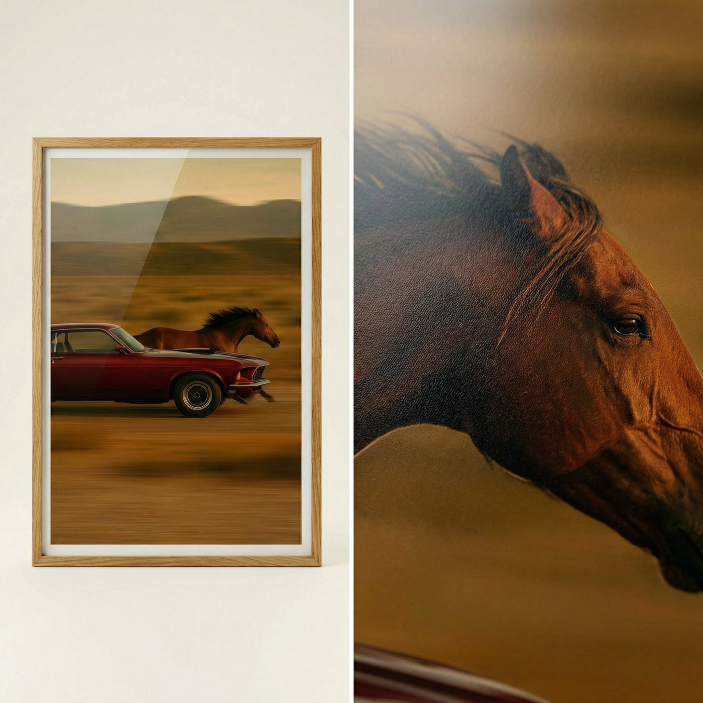 Mustang v. Mustang — premium American wall art 7 | Canvas of America