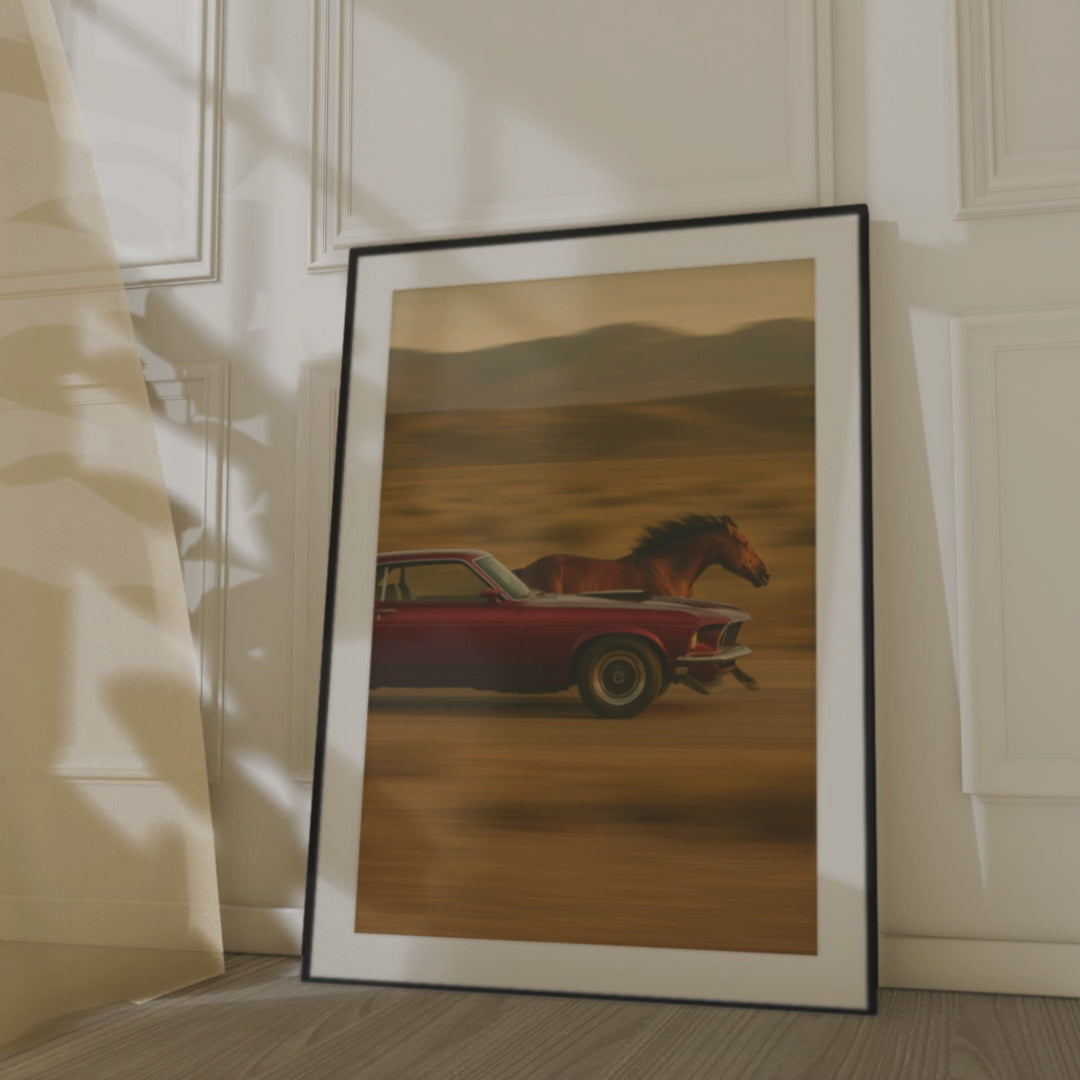 Mustang v. Mustang – Canvas Art Print | Canvas of America