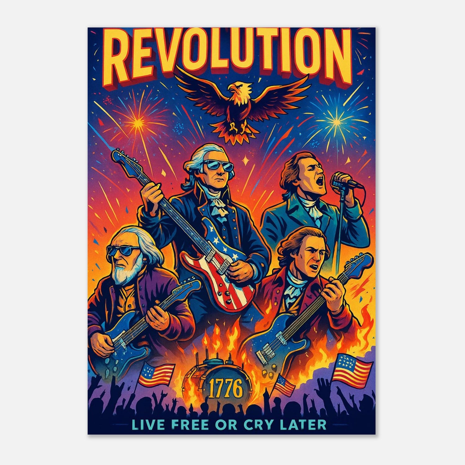 Rockband of Revolution – Canvas Art Print | Canvas of America