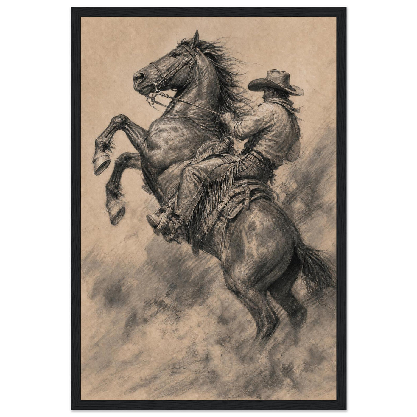The Rodeo Rider — Black frame