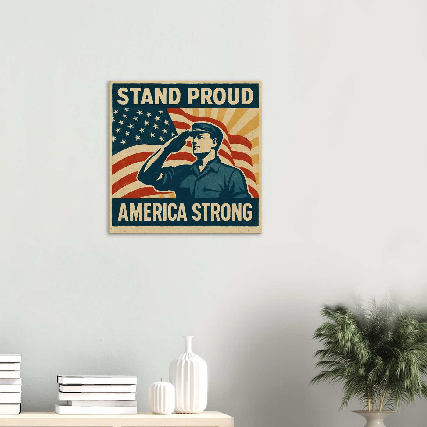 Stand Proud - America Strong – Canvas Art Print | Canvas of America