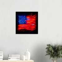 Stars & Striped Neon – Canvas Art Print | Canvas of America