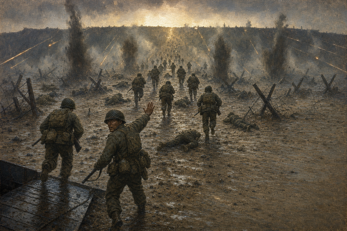 Behind the Assault Line - detail of the artwork