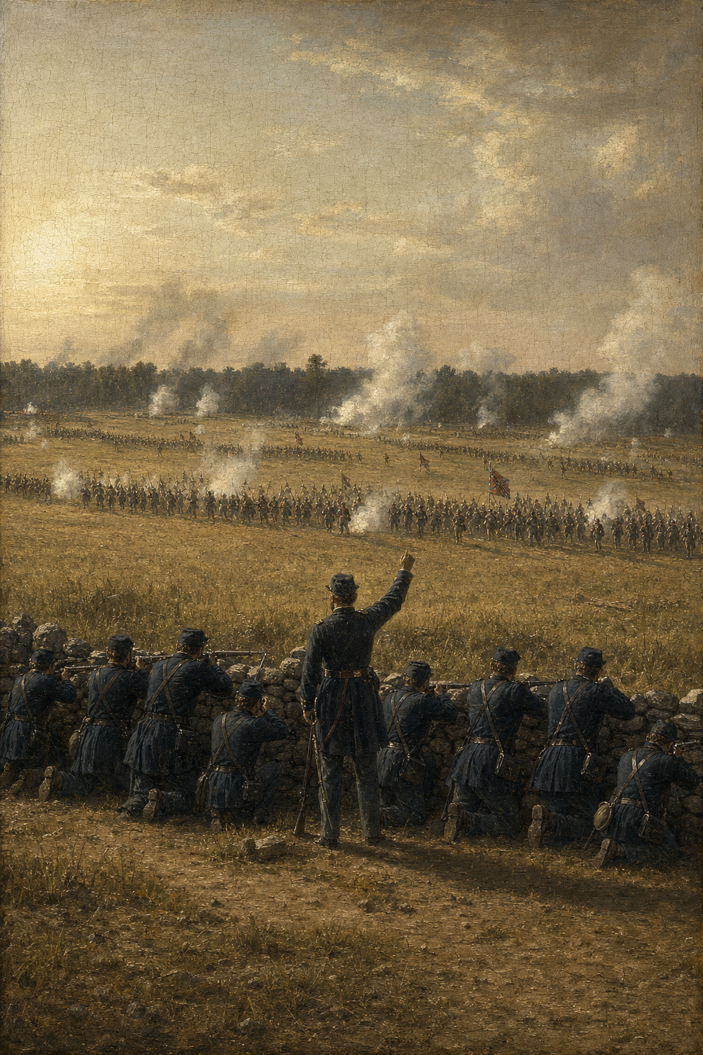 Cemetery Ridge, 1863 - detail of the artwork