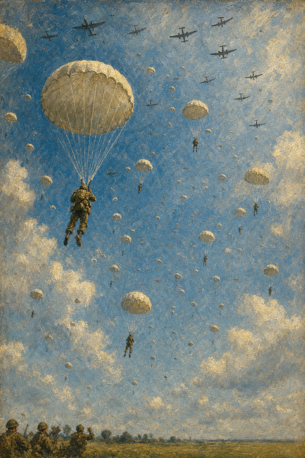 Chutes Over Holland - detail of the artwork