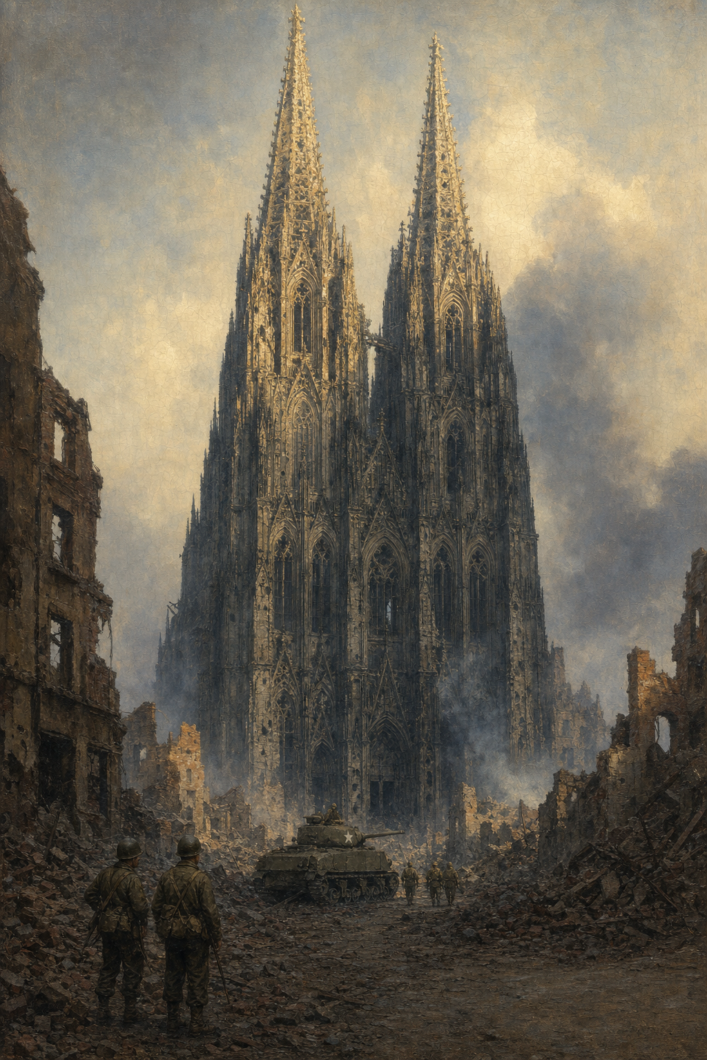 Cologne, March 1945 - detail of the artwork