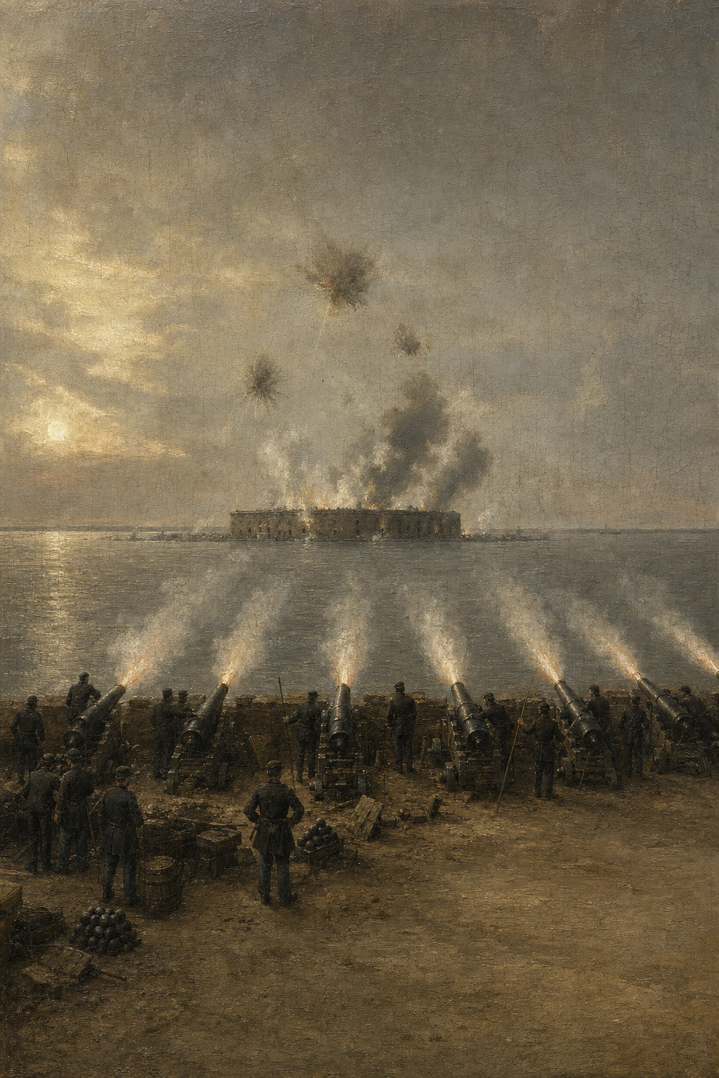 Fort Sumter, 1861 - detail of the artwork