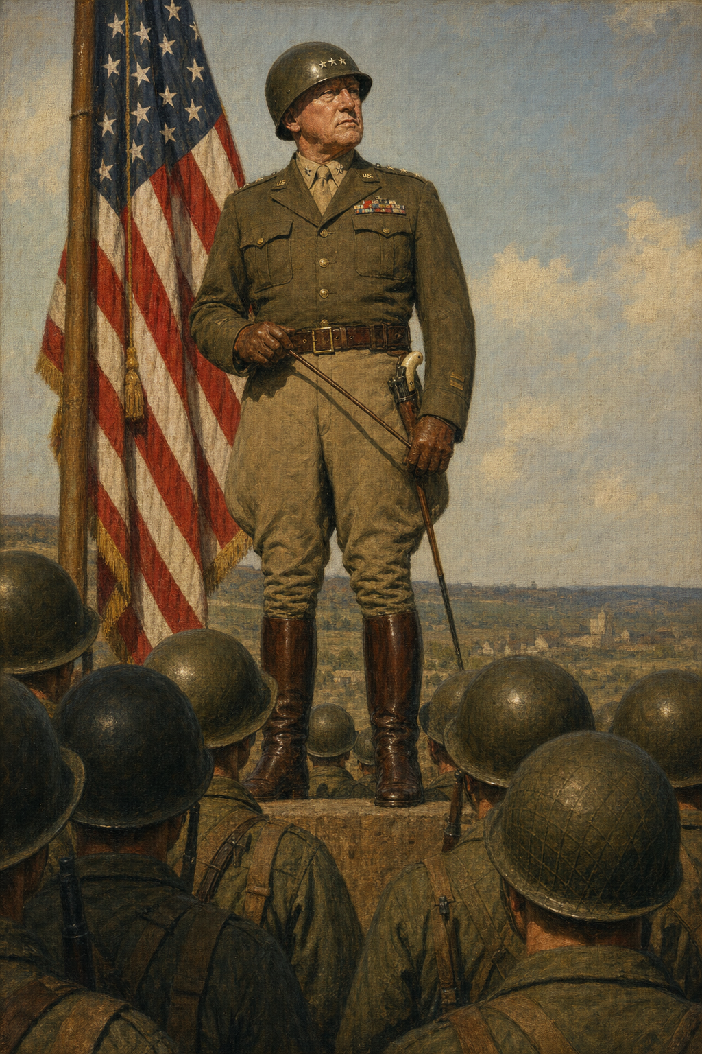 George S. Patton — Third Army - detail of the artwork