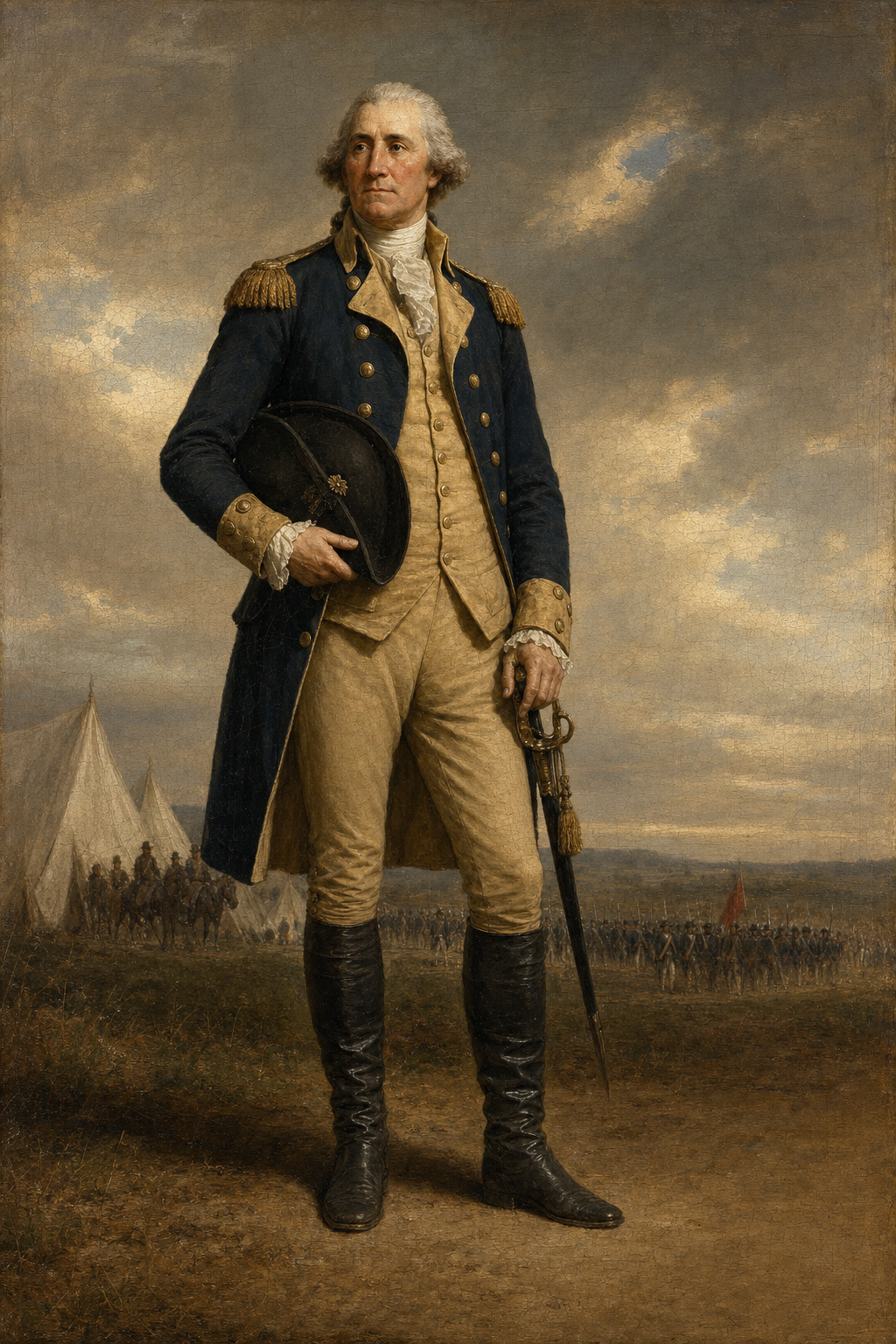 George Washington — The Continental General - detail of the artwork