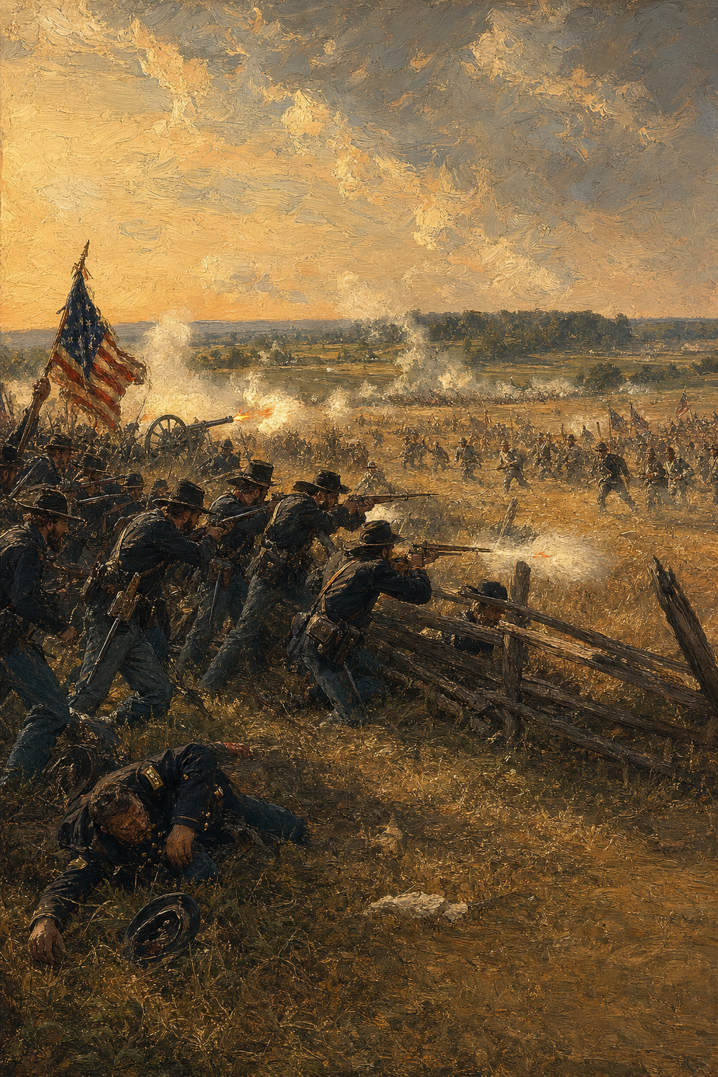 Gettysburg: The First Day - detail of the artwork