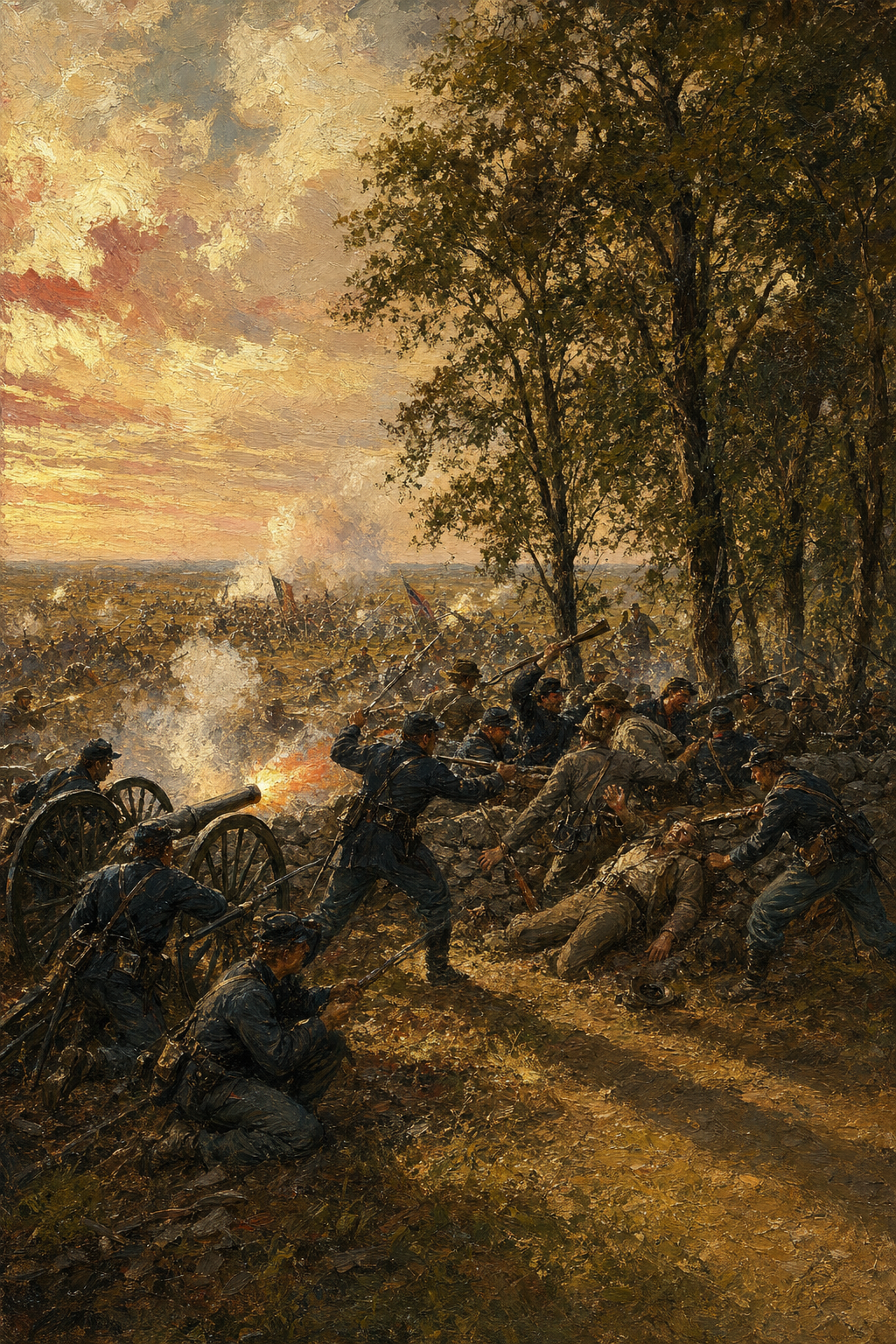 Gettysburg: The Third Day - detail of the artwork