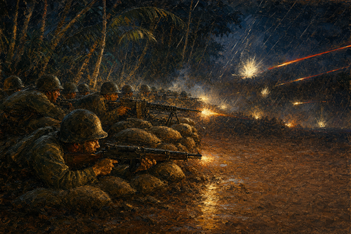 Henderson Field, 1942 - detail of the artwork