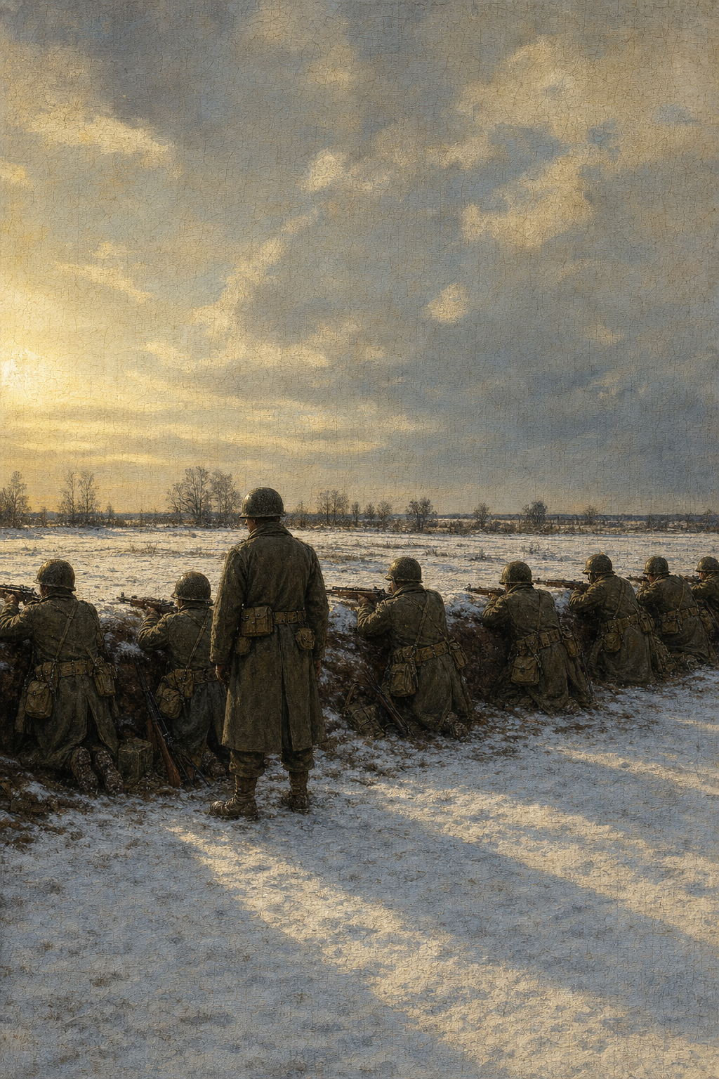 Holding the Line, 1944 - detail of the artwork