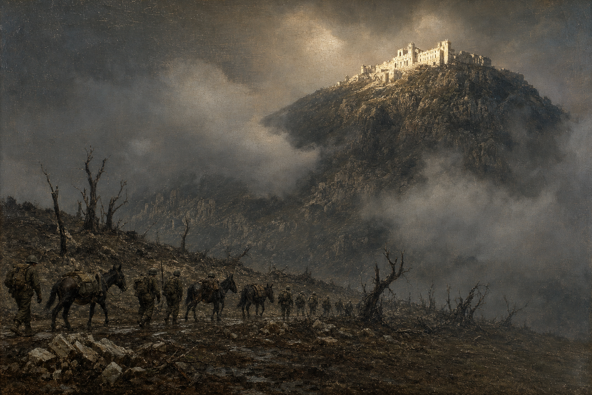 Monte Cassino - detail of the artwork